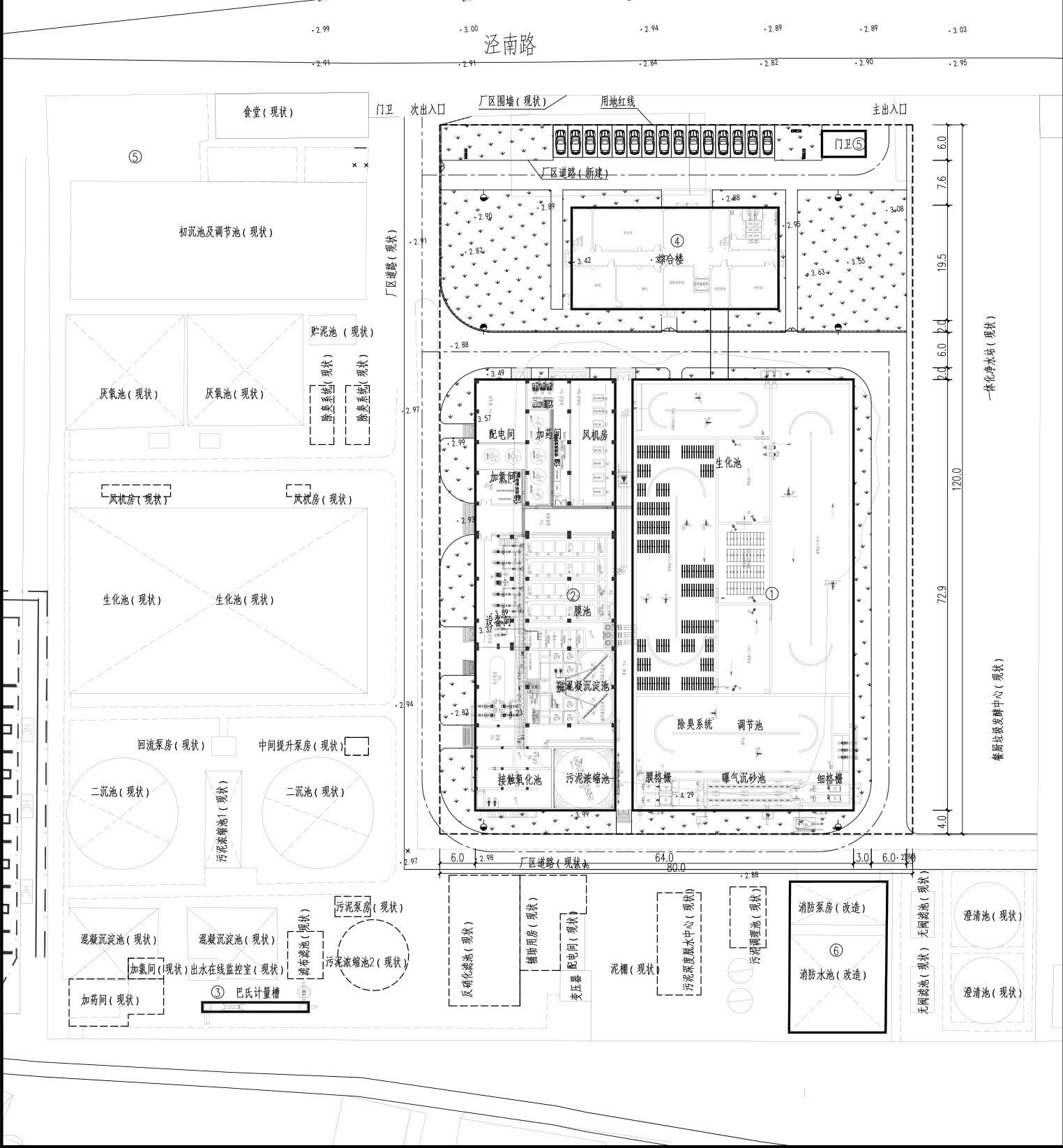 江阴南闸二期2022申请报告FA-01厂区总平裁剪，非竣工图